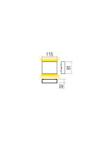 Nástěnné svítidlo KAMAL AP LED 4.4W IP54 DG 4000K REDO 90379