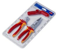 KNIPEX Sada pro elektroinstalace 1x 13 86 200, 1x 16 95 01 SB, 1x 70 06 160