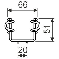 Drátěný žlab s integrovanou spojkou 60x60, elektrolyticky zinkováno