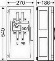 FP 5312 Odpojovač 250A 3-pólová, PE+N