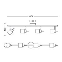 Meranti bar/tube bílá 4x35W 230V PHILIPS 871951446535000