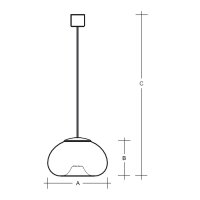 Závěsné svítidlo Pia 187mm 1x48 W G9K bílá LUCIS ZK1.11.P187