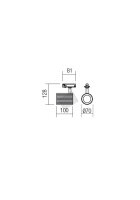 Bodové svítidlo DELPHI PR 1X50W GU10 MWH REDO 01-2558