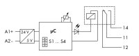 857-604 Modul časového relé 24 V DC, Šed