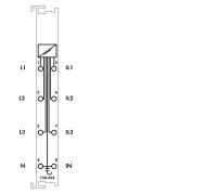 Měření třífázového výkonu AC 480 V 1 A Rozš. teplota WAGO 750-494/025-000