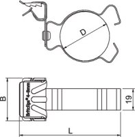 OBO BCHPC 2-4 D25 Nosníková svorka pro trubky 2-4mm Ocel