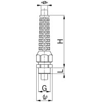 Kabelová vývodka Syntec, proti zlomení kabelu, černá, Pg7 AGRO 1546.07.06