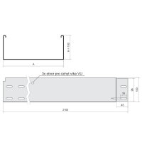 Kabelový žlab 100x500x1,25 žárový zinek (Mars) KOPOS NKZIN 100X500X1.25_F