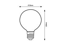 Filament SMART WiFi LED bulb, transparen