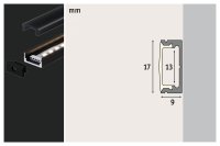 LED Strip Profil Base černý difuzor 2m černá PAULMANN 70521