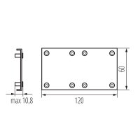 AMPLINE 4LED FIX-W Spojka KANLUX 38038