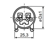 Světelný kompenzační kondenzátor 4,5uF 25x75mm svorkovnice zacvaknutí LCP0045012
