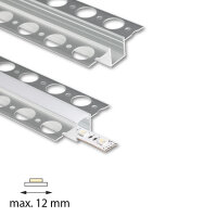 Hliníkový profil pro sádrokarton AU 55x15mm bez difuzoru 3m