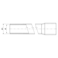 Tuhá hrdlovaná trubka UV stabilní bezhalog. PPO 16mm, 33521, 750N/5cm, černá, 3m