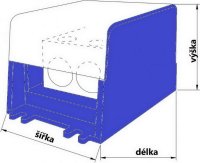 Silová svorka UTB-S 2x95/6x35 modrá ELEKTRO BEČOV U2095K12