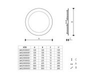 Vestavné svítidlo LED DOWNLIGHT THIN 18W kulatý 3000K LEDMED LM22100002