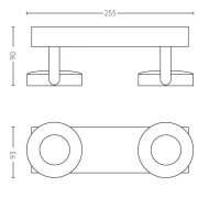 CLOCKWORK bar/tube bílá 2x4.5W SELV PHILIPS 5317231P0