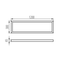 ADTR-H 12030 B Rámeček pro LED panel KANLUX 33391