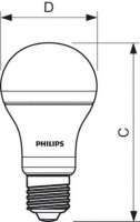 Philips Žárovka CorePro LEDbulb ND 13-100W A60 E27 865