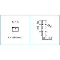 TA-EN 60X40 G 01821 Kanál s plochým dnem 60x40 - šedá IBOCO B01821