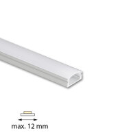 Přisazený hliníkový profil PH2, 17x8mm, mléčný difuz., 1m MCLED ML-761.021.74.1