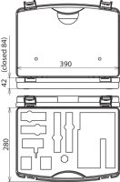 Umělohmotný kufr 395x295x105 mm pro DEHNcap 767107