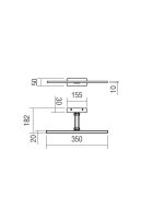 Nástěnné svítidlo LINEAR AP LED 8W 3000K SWH REDO 01-3460