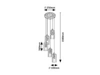 TANNO dub E27 5x 25W IP20 dub RABALUX 72125