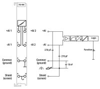 2kanálový analogový vstup DC 10V rozdílový vstup WAGO 753-456