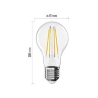 LED žárovka Filament A60 E27 7,8W (75W) 1060 lm teplá bílá EMOS ZF5D52