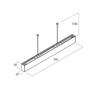 XUNO SYSTEM SURF./SUSP. LIGHT FITTING 30