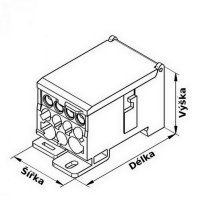 Distribuční blok LK DTB 16 ELEKTRO BEČOV ULK016