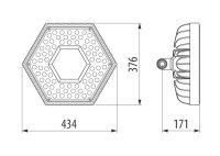 ESALITE HB optika 90 1x54 LED DALI 4000K