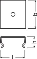 LEDVANCE Flat Profiles for LED Strips -PF01/MB