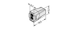 Spojovací krabicová svorka, pro aplikace Ex 2x 0,75-2,5mm2 (CYA) WAGO 773-492