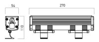 XFLOW S LINEAR FITTING 3x3W 24V DC RGB 2