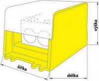 Silová svorka UTB-S 2x95/6x35 žlutá ELEKTRO BEČOV U2095K26