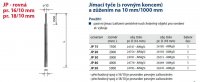 Jímací tyč s rovným koncem JP 40 pr. 16/10 AlMgSi Kovoblesk 24778