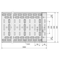 Kabelový žlab 110x300x1,00 žárový zinek (Jupiter) KOPOS KZI 110X300X1.00_F