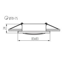 Podhledové bodové svítidlo RADAN CT-DTL50 07361 Kanlux