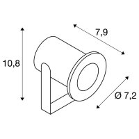 DASAR PROJEKTOR venkovní reflektor LED 3000K IP68 nerezová ocel 316 12-24 V 7 W