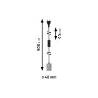 Neordic závěsné svítidlo Tilla vč. zástrčky E27 max. 20W hliník stmívatelné kov