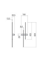 Nástěnné svítidlo TANGENT AP LED 13W 3000K LEFT SWH REDO 01-2744