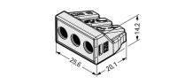 Spojovací krabicová svorka, pro aplikace Ex 3x 2,5-6mm2 (CYA) WAGO 773-493