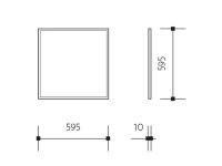 Vestavné svítidlo LED PANEL THIN 600x600 50W 4000K UGR PANLUX PN22300006