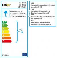 Panlux  ELD-100/C ELIPTIC dekor 100W černá