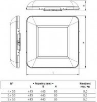 BS240 LED 4x55W 4000K, Eco Driver