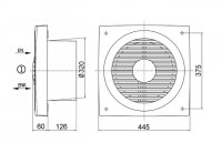 Maico 0081.0318 ENR 31 nástěnný axiální ventilátor - reversibilní