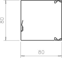 OBO LKM80080FS Úložný elektroinstalační kanál 80x80x2000 Ocel pásově zinkováno