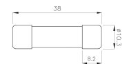 Válcová pojistka CH10X38 gR MM 0,5A/1000V AC/DC ETI 002625410